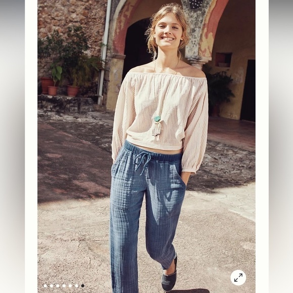 Anthropologie Mint & Rose Amalfi Espadrilles Navy Blue Metallic Cap Toe Size 8 - Picture 3 of 16